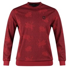 luxgolf Good Man 男士緹花圓領長袖高爾夫球衫 YG4S402