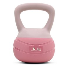EGOJIN 軟式壺鈴, 4kg, 粉紅色, 1個