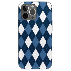 스메르 아가일패턴 카드 수납 마그네틱 범퍼 휴대폰 케이스