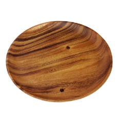 Bakssisangbang 相思木木製圓盤, 1個, 棕色