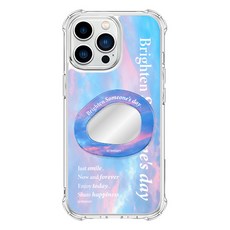 트라이코지 베케이션 무드 포토 거울 방탄 젤하드 휴대폰 케이스 + 미러 아크릴톡 세트