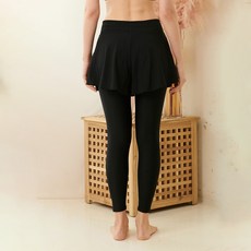 zetessport 女款寬版腰帶水上活動褲裙式內搭褲 4093