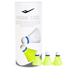 프로스펙스 나일론 셔틀콕 호크 1000, LIME, 3개입, 1개