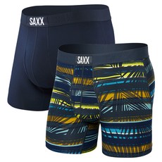 삭스(SAXX) 캐나다 1등 남성용 울트라 슈퍼 소프트 드로즈 스트라이프 네이비 2종 SXPP2U-SHD