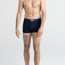 삭스(SAXX) 캐나다 1등 남성용 바이브 슈퍼 소프트 트렁크 드로즈 네이비 SXTM35-NVY
