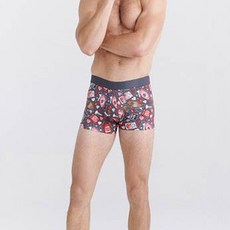 saxx (SAXX) 加拿大第一品牌 男性專用 透氣 DropTemp 涼感 純棉 四角內褲 黑色 SXTR44-BLK