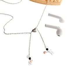 潮品屋 藍牙耳機防丟串珠鍊, 太空人, 單一商品