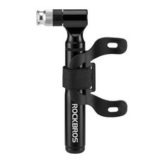 ROCKBROS 洛克兄弟 鋁合金攜帶式打氣筒 JG-PB-11, 1個, 黑色