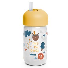 suavinex 蘇維妮 森林吸管杯, 黃色, 340ml, 1個