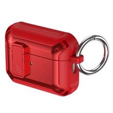 AirPods 大黃蜂盔甲保護殼 AirPods Pro2, 單一商品, 紅色