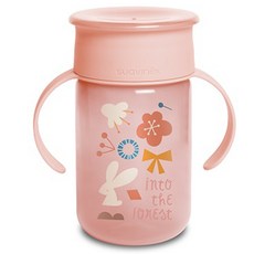 suavinex 蘇維妮 Forest 360度學習訓練杯, 340ml, 1個, 粉色