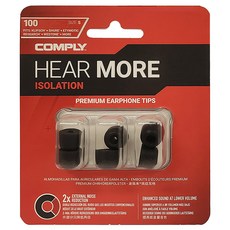 COMPLY Sure替換Isolation T-100耳塞 S 6入, 17-10111-11, 黑色