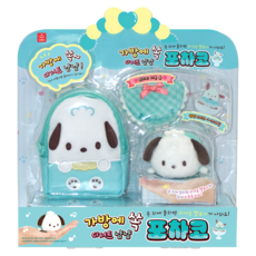AURORA World 三麗鷗書包甜點造型音樂絨毛吊飾, 帕恰狗, 260mm, 1組