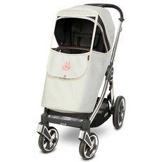 Manito 嬰幼兒用麻花臂章Oyster3專用嬰兒推車罩, 兔子奶油, 1個