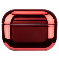 AirPods 光澤電鍍PC硬殼保護套 AirPods Pro, 紅色, 單一商品