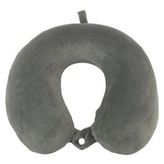 알파커머스 여행용 메모리폼 목베개, 그레이