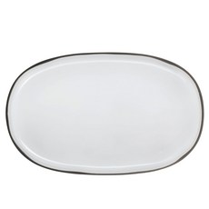 레볼 꺄락떼르 오발 플레이트, 화이트 큐뮬러스, 1개