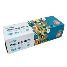 지퍼원 이중 지퍼백, 1개, 대(L)