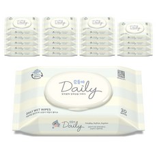순둥이 데일리 물티슈 휴대캡형, 45g, 20매, 20개