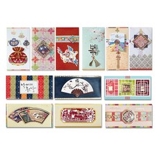 Yeongwon Q2 & Q8 中秋節 農曆新年 零用錢信封 12件組, 混合色