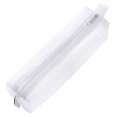 Ganjir Life方形網狀筆袋學生鉛筆盒, 1個, 白色