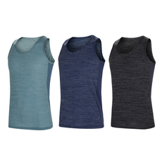 arnaldo bassini 男士印廷側邊網眼背心3件組