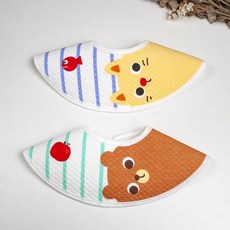 HARAROI 嬰幼兒圍兜巾2件組