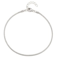 오에스티 여성용 925순은 데일리 스피카 체인 은발찌