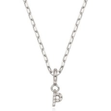 오에스티 여성용 925순은 마이 이니셜 P 드롭 체인 목걸이