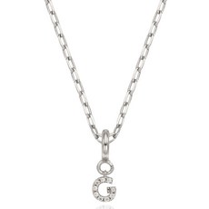 오에스티 여성용 925순은 마이 이니셜 G 드롭 체인 목걸이
