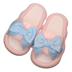 theneed 蓬鬆雲朵蝴蝶結拖鞋, 1個, 粉紅色