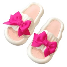 theneed 雲朵蝴蝶結拖鞋, 1個, 白色