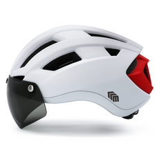 Pelle Aero 24 護目鏡安全帽, 白色