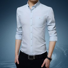 구디프 남성용 슬림핏 정장 셔츠