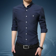 구디프 남성용 슬림핏 정장 셔츠