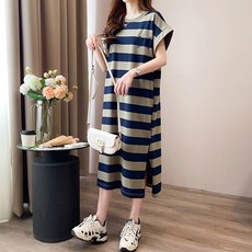 페이퍼먼츠 단가라 트임 롱티 원피스 22433