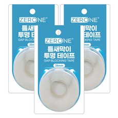 ZERONE 縫隙密封透明膠帶 Z1-305s 25mm, 3個