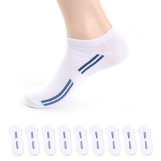 가나양말 남성용 옆줄 발목 교복 유니폼 깔끔한 스니커즈 운동화 양말 10켤레