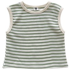 adorebebe 兒童條紋鬆餅格紋無袖T恤