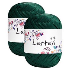yarna 라탄 라피아 뜨개실 40g, 34번반유광, 2개