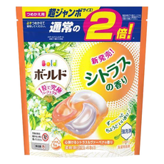 Bold 日本原裝進口 4in1 超強洗淨4D洗衣膠囊補充裝 柑橘馬鞭草, 22顆, 1袋