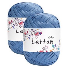 yarna 라탄 라피아 뜨개실 40g, 28번반유광, 2개