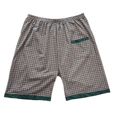 디노바시 남성용 통기성 아사면 7부 배색 주머니 바지