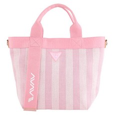 AVAVE 條紋中型托特包, 1個, 粉紅色