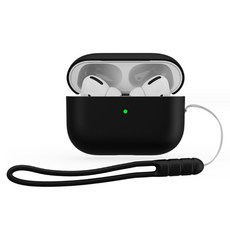 팡셀러 애플 에어팟 프로 2 세대 스트랩줄 케이스, 블랙