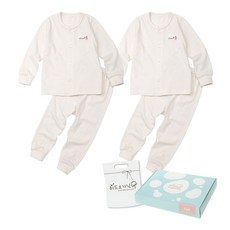 with organic 嬰幼兒內衣褲上下2件組 + 提袋