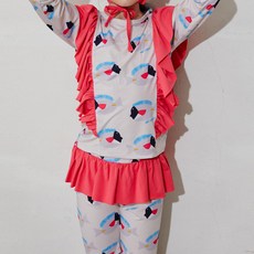 Matilda ny Matilda & Y 女孩 5 季褶邊泳衣上衣與下裝套裝