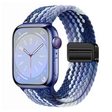 갓템44 꼬임팔찌 스타일 스마트워치 스트랩, 혼합블루