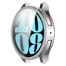 갓템44 智慧手錶 保護貼 保護殼 一體式, 銀色