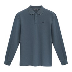 BEVERLY HILLS POLO CLUB 比佛利保羅 男士修身基本款Polo領長袖T恤